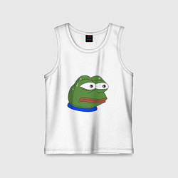 Майка детская хлопок Pepe MonkaS, цвет: белый