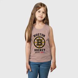 Майка детская хлопок BOSTON BRUINS NHL, цвет: пыльно-розовый — фото 2