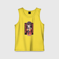 Майка детская хлопок Мегумин и Чомусуке, цвет: желтый