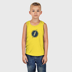 Майка детская хлопок Flash, цвет: желтый — фото 2