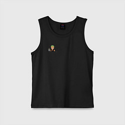 Майка детская хлопок One piece, цвет: черный