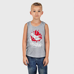 Майка детская хлопок Cyberpunk 2077 SAMURAI, цвет: меланж — фото 2