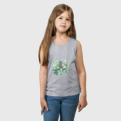 Майка детская хлопок Венти, цвет: меланж — фото 2