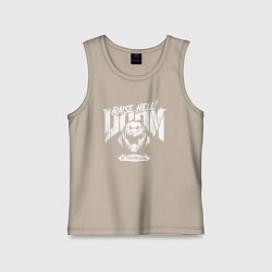 Майка детская хлопок DOOM Eternal, цвет: миндальный