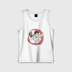 Майка детская хлопок Удар Казумо, цвет: белый