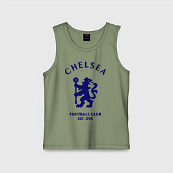 Майка детская хлопок Chelsea Est. 1905, цвет: авокадо