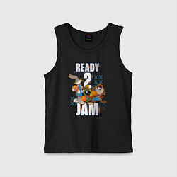 Майка детская хлопок Ready 2 Jam, цвет: черный