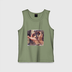 Майка детская хлопок 8 мембер, цвет: авокадо