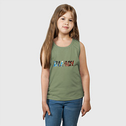 Майка детская хлопок Bleach логотип, цвет: авокадо — фото 2