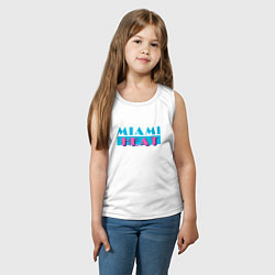 Майка детская хлопок Майами Хит, цвет: белый — фото 2