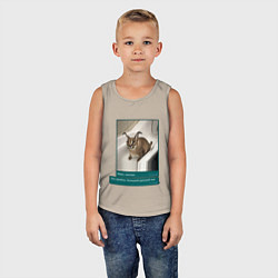 Майка детская хлопок Шлёпа, цвет: миндальный — фото 2