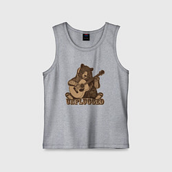 Детская майка Медведь играет на гитаре