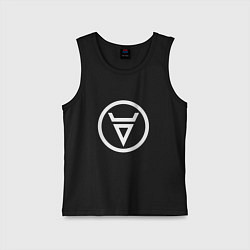 Майка детская хлопок ВЕЛЕС СИМВОЛ БОЖЕСТВА, цвет: черный