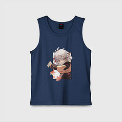 Майка детская хлопок Кадзуха в деле, цвет: тёмно-синий