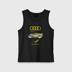 Майка детская хлопок Audi Quattro - 4X4 Concept, цвет: черный