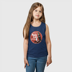 Майка детская хлопок Nuka Cola Ice Cold Retro, цвет: тёмно-синий — фото 2