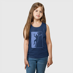 Майка детская хлопок Style Volley, цвет: тёмно-синий — фото 2