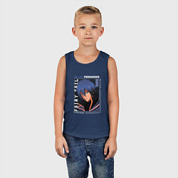 Майка детская хлопок Жерар Фернандес Fairy Tail, цвет: тёмно-синий — фото 2