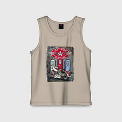 Детская майка Мотоцикл Заправка Ретро Poster