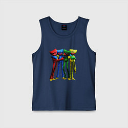 Майка детская хлопок GAME POPPY PLAYTIME Mini Huggies, цвет: тёмно-синий