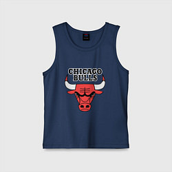 Майка детская хлопок Chicago Bulls, цвет: тёмно-синий