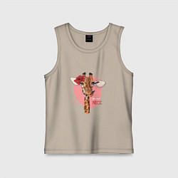 Майка детская хлопок You look nice, цвет: миндальный