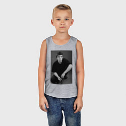 Майка детская хлопок Актёр Сергей Бодров-младший, цвет: меланж — фото 2