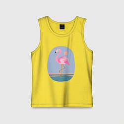 Майка детская хлопок Фламинго, цвет: желтый