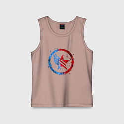 Майка детская хлопок Mass Effect Renegade - Paragon Combo, цвет: пыльно-розовый