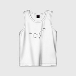 Майка детская хлопок Серотонинчик, цвет: белый