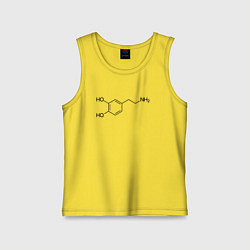 Майка детская хлопок Дофаминчик, цвет: желтый