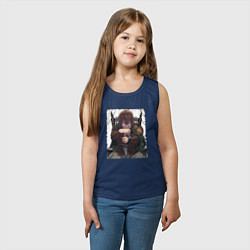 Майка детская хлопок Keyaru art, цвет: тёмно-синий — фото 2