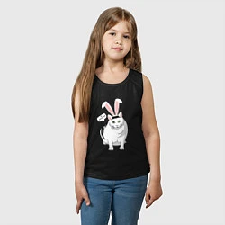 Майка детская хлопок Кролик Бендер - 2023, цвет: черный — фото 2