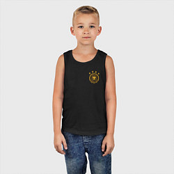 Майка детская хлопок Сборная Германии логотип, цвет: черный — фото 2