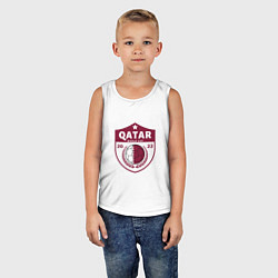 Майка детская хлопок Qatar - World Cup, цвет: белый — фото 2