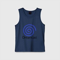 Майка детская хлопок Sega dreamcast, цвет: тёмно-синий