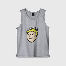 Майка детская хлопок Holly vault boy, цвет: меланж