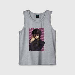 Майка детская хлопок Лелуш Черный принц, цвет: меланж