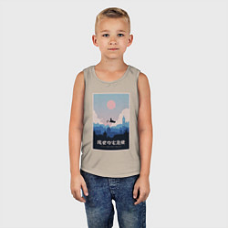 Майка детская хлопок Kikis delivery service poster, цвет: миндальный — фото 2