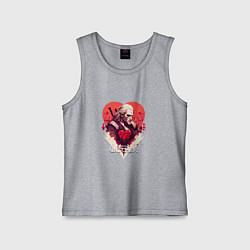 Майка детская хлопок Witcher: Geralt and heart, цвет: меланж