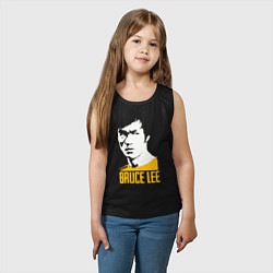 Майка детская хлопок Bruce Lee style, цвет: черный — фото 2