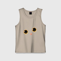 Детская майка Милый черный котик