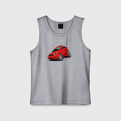 Майка детская хлопок Злой Форд Мондео, цвет: меланж