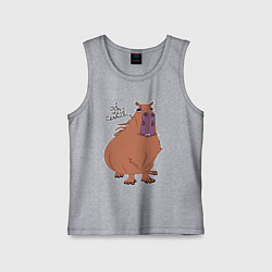 Майка детская хлопок I dont have cannabis, цвет: меланж