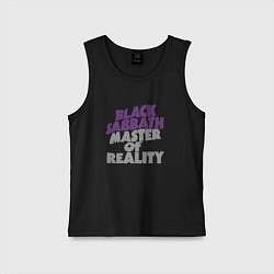 Майка детская хлопок Black Sabbath Master of Reality, цвет: черный