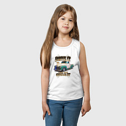 Майка детская хлопок Классический пикап Chevrolet Thriftmaster, цвет: белый — фото 2