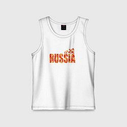 Детская майка Russia: в стиле хохлома