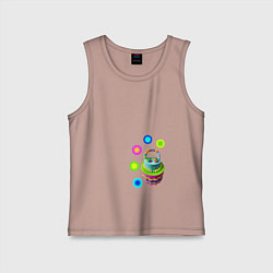 Майка детская хлопок Светлый праздник, цвет: пыльно-розовый