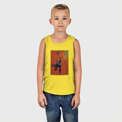 Майка детская хлопок Deep Rock Galactic - Drone Operator, цвет: желтый — фото 2