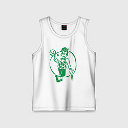 Майка детская хлопок Celtics man, цвет: белый